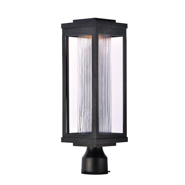 Maxim Lighting Salon LED 1-Light 6" Wide Black Outdoor Pole/Post Mount 55900CRBK - main